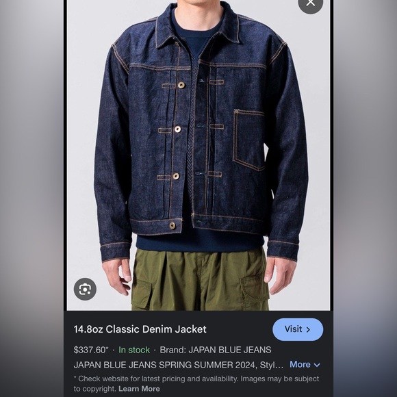 Japan Blue Jeans Type 1 Jacket - Picture 7 of 7